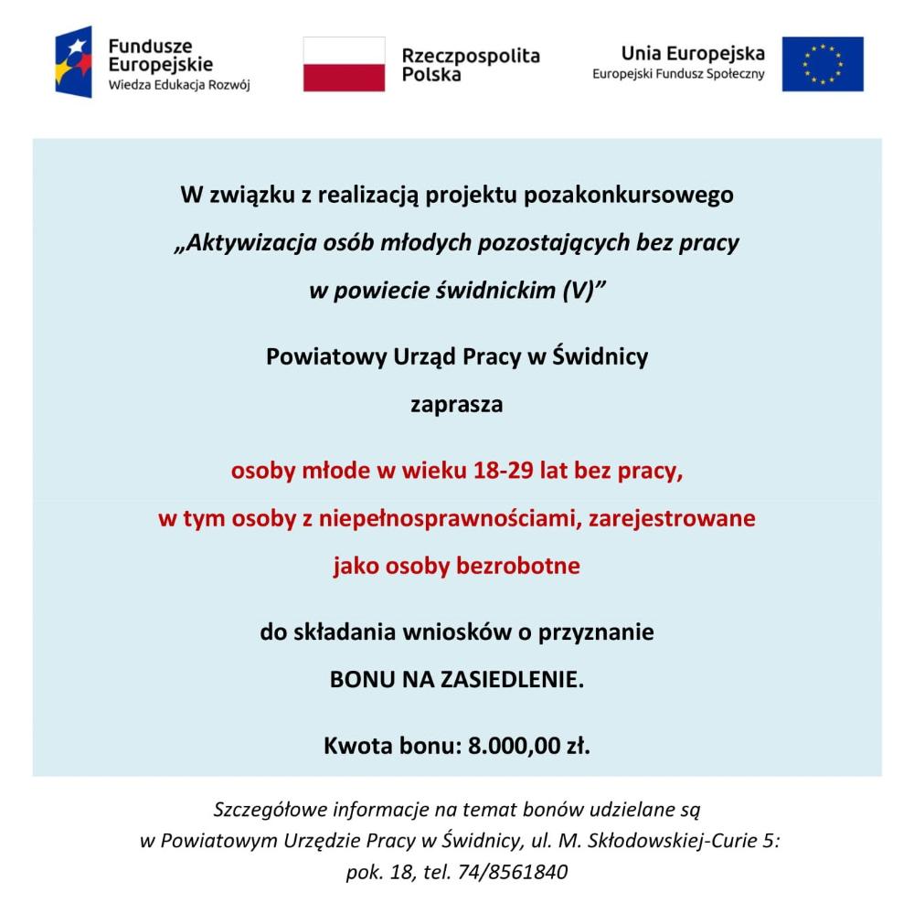 Zdjęcie galerii artykułu:  - Bon na zasiedlenie dla osób do 29 roku życia - nabór wniosków.jpg