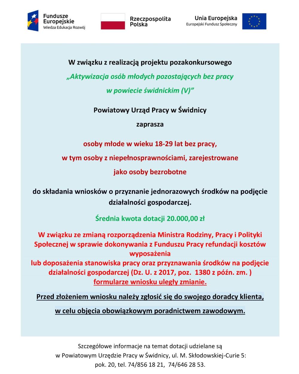 Zdjęcie galerii artykułu:  - Działalność gospodarcza dla osób do 29 roku życia - nabór wniosków.jpg