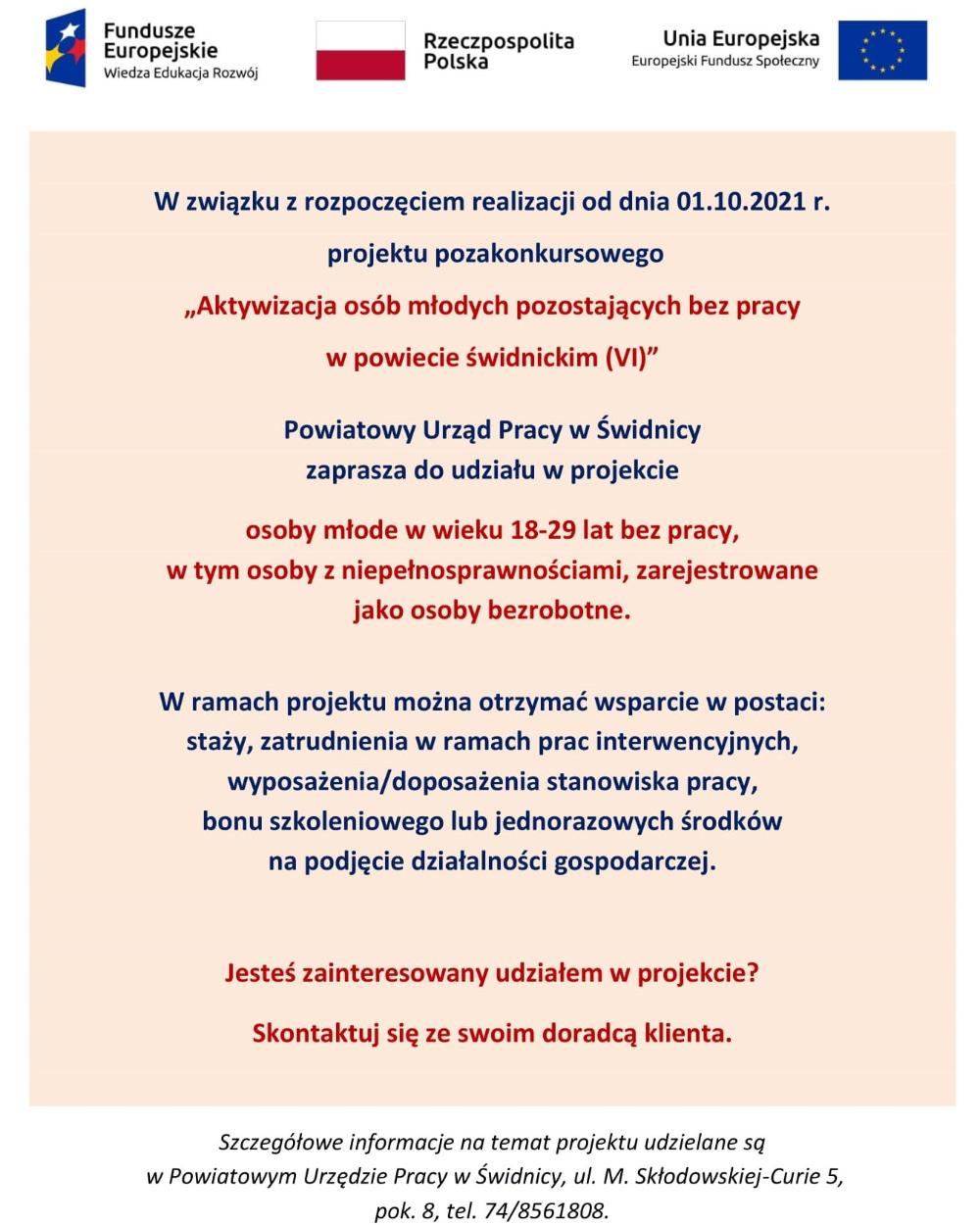Zdjęcie galerii artykułu:  - Nabór uczestników projektu skierowanego dla osób do 29 roku życia.jpg