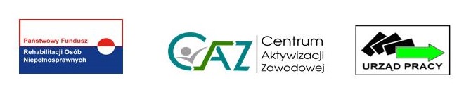 Logo PFRON, Centrum Aktywizacji Zawodowej i urzędu pracy