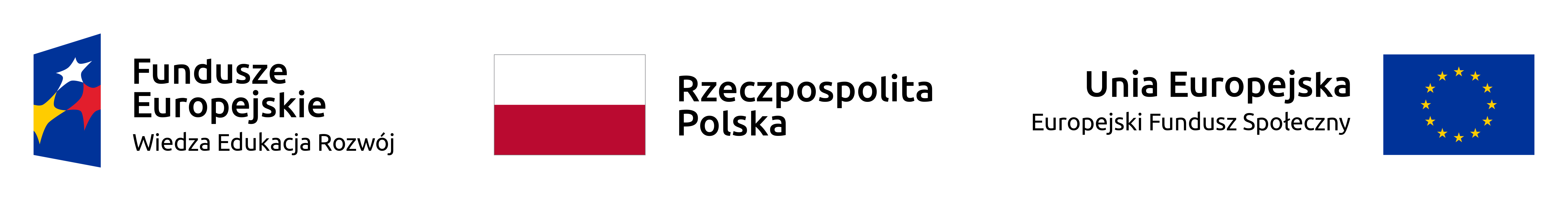 Znak Funduszy Europejskich, barw Rzeczypospolitej Polskiej i znaku Unii Europejskiej